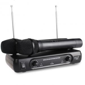 Two Channels 320mA 15kHz Wireless Karaoke Microphone