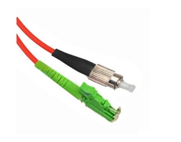 E2000 TO FC UPC Polishing Multimode OM3 Fiber Patch Cord Orange Customized