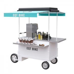 China Easy Operating Scooter Food Cart With Heat Resistant 304 Stainless Steel Worktable supplier