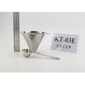 China Stainless Steel Flavored Kone Coffee Filters Metal Pour Over Coffee Filter For Espresso Coffee Maker Gift Set supplier