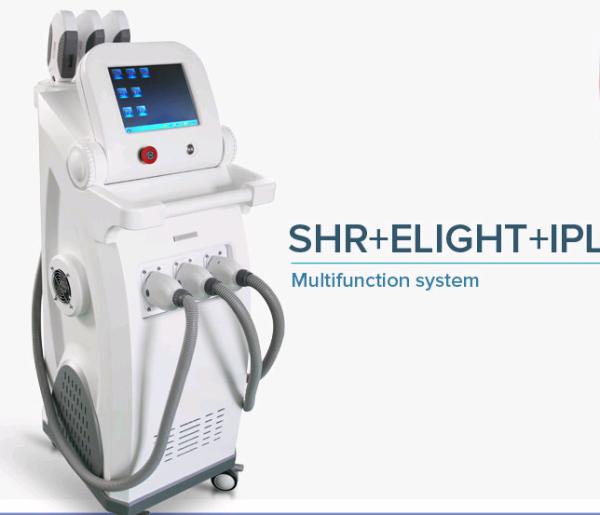 2018 hotsale Multifunctional  platform Skin rejuvenation machine SHR+Elight(IPL+RF)+Q switch laser +OPT