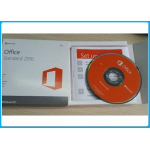 China Genuine Microsoft Office STANDARD  2016 COA / Key / License with DVD media supplier