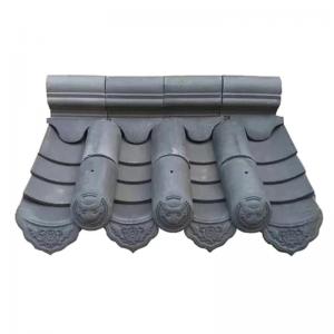China Natural Grey Chinese Clay Roof Tiles Traditional Design supplier