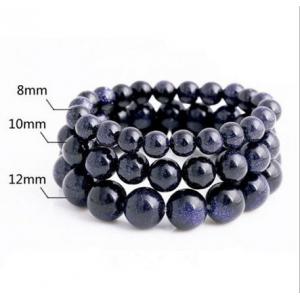 China Blue sandstone natural crystal bracelet Wishing star stone lovers hand string bracelet supplier