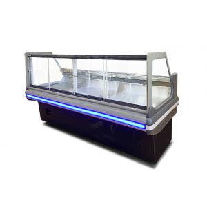 China Custom Deli Display Refrigerator Big Window Glass Meat Display Fridges supplier