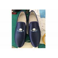 China Embroidered Velvet Smoking Slippers Mens Wear Resistant OEM / ODM on sale
