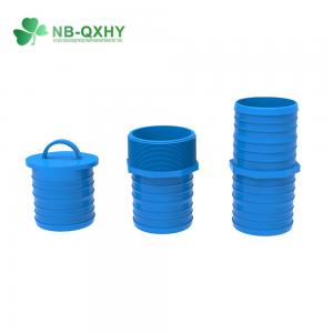 China High Thickness Plastic Blue Hose Connector 2-6 Inch for PVC Layflat Hose Coupling supplier