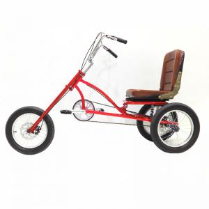 China 16 Inch Flywheel 18T Speeds Local Single Speed 3 Wheel Cargo Trike Rickshaw Pedal Tricycle supplier