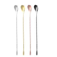 China 40cm Stainless Steel Bar Spoons Long Cocktails Spoons For Bar And Kitchen Home on sale
