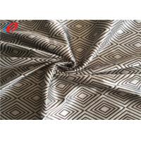 China Diamond Check Printed Warp Knitting Polyester Velvet Fabric For Furnure on sale