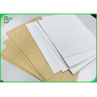 China 325 Gram Single White Coated Kraft Paper Board For Disposable Food Takeaway Box on sale