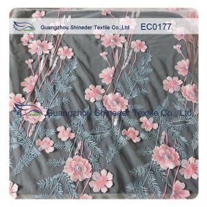 Embroidered Polyester Lace Fabric For Hot Summer Clothing High Fashion Floral
