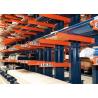 Double Side Structural Cantilever Pallet Racking , Warehouse Storage Racking