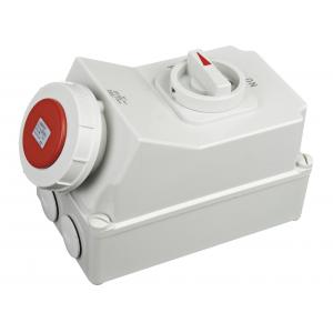 63 Amps Ip67 Industrial Sockets And Switches Thermoplastic Enclosure