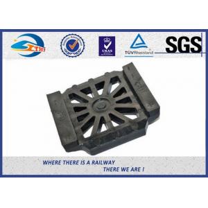 China Durable Rubber Pads for Steel Tracks / Black Color Rail Base Part supplier