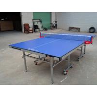 China MDF Top And Edge Free Single Folding Ping Pong Table , Easy To Store Rackets And Balls on sale