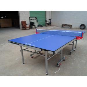 MDF Top And Edge Free Single Folding Ping Pong Table , Easy To Store Rackets And Balls