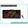 LED Protable Handball Scoreboard Display With IR Controller and Time Display