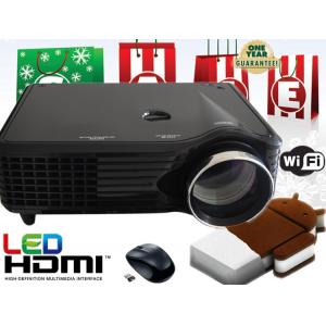 China Multimedia Projector Full HD LED Android 4.0 HDMI USB SD for home theater system supplier