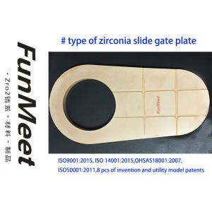 China Curved Zirconia Tundish Slide Gate For 120 Tons Converter Slag Stopping System supplier