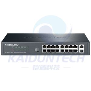 China Security Monitoring 16 Port Poe Switch 100M 1000M Ethernet Gigabit Switch supplier