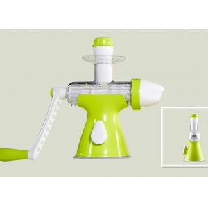 China Green Color Frozen Fruit Ice Cream Maker Manual Squeezing Without Additives supplier