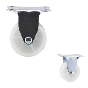China 2in 66lbs White PP Direction Wheel Rigid Light Duty Casters For Sale supplier