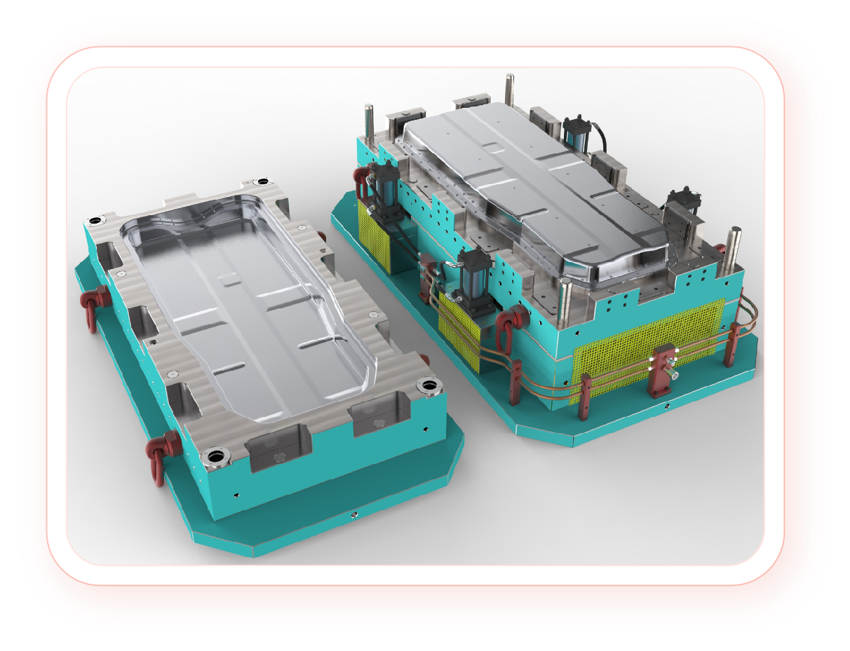 China RTM-Optimized CFRP Chassis Mold for Automotive Battery Covers wholesale