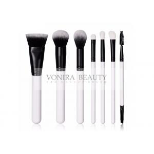 China Professional Taklon Hair Face Makeup Brushes With White Goat Hair Eye Brushes Kit supplier