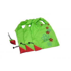 OEM ODM Polyester Folding Tote Bag 190T Strawberry Reusable Bag