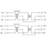 China Puissance de transformateur de 15FB-36CNL POE au-dessus du Magnetics 10/100Base-TX VoIP de l'Ethernet POE+ wholesale