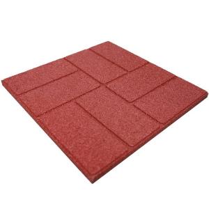 E-Purchasing Dual-Side Horse Walkerway Rubber Paver 16"X16" For Pathway Paver, Step Stone And Walk Way Rubber Tile