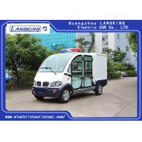 China 4 Seats Electric Luggage Cart / 48V 4kW DC Motor Driven Battery Powered Carry Van on sale