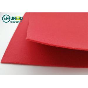 Red Non Woven Needle Punch Needle Fabric Felt Pad For Floor Folding Screen