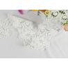 China 100% Cotton Water Soluble Double Edged Scalloped Lace Fabric Enviormental Friendly wholesale