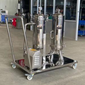 Trolley Movable Filter Housing Multi Stage 10 Inch Oil Industrial Filtration System