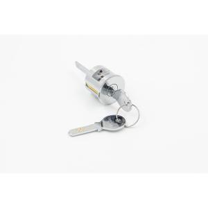 Chrome Finish Rim Cylinder Lock , OEM Small Rim Lock CW 90 Degree