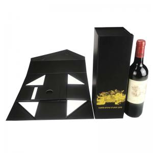 China Logo Printing Wine Bottle Boxes Packaging Wine Gift Box Cardboard Wholesale Wine Boxes For Sale supplier