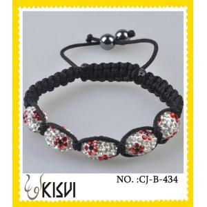 China Quality guarantee & competitive price czekh crystal + AB clay crystal beaded bracelet supplier