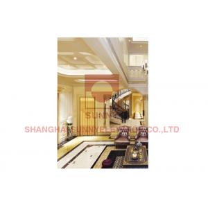 China Steel Band Style Villa Elevator 0.4m/S , High Speed Lift Load 250-400kg supplier