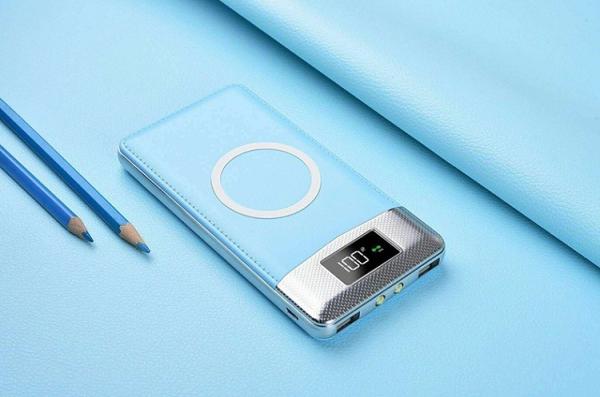 Banco inalámbrico portátil del poder de carga de QI, banco del poder de carga del teléfono móvil