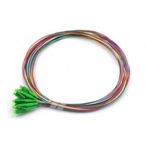 China LC/APC 12 Fibres OS2 SM Colour Coded 0.9mm G657A1 Fiber Optic Pigtail Network supplier