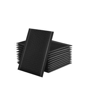 Bolsa de correo de transporte de burbujas de poli de auto-sellado mate negro para el correo de burbujas de negocios