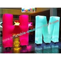 China Customized 1.5m Inflatable Lighting Decoration Letter Nylon For Shop on sale