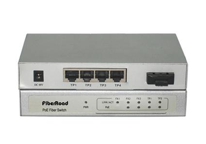 poder de la fibra 100Base-FX sobre el puerto del interruptor 4 de Ethernet para