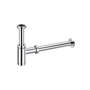 Brass bottle trap lavatory wash basin drainage siphon bathroom p-trap pipe for wash basin chrome OEM