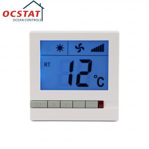 230V Non Programmable ABS PC Fan Coil Unit Thermostat