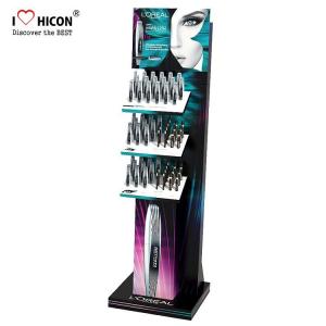 Cosmetic Shop Custom Lash Extension Mascara Display Stand Freestanding
