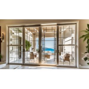 OEM Aluminum Frame Sliding Glass Doors Soundproof Aluminum Sliding Patio Doors