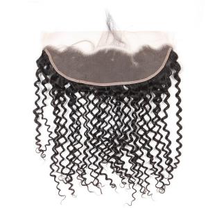 China Wholesale Cheap Free Style 13X6 Lace Frontal With Baby Hair Brazilian Kinky Curly Hair supplier
